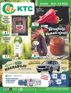 Pregled letka Katalog trgovine KTC vrijedi od 28.08.2025