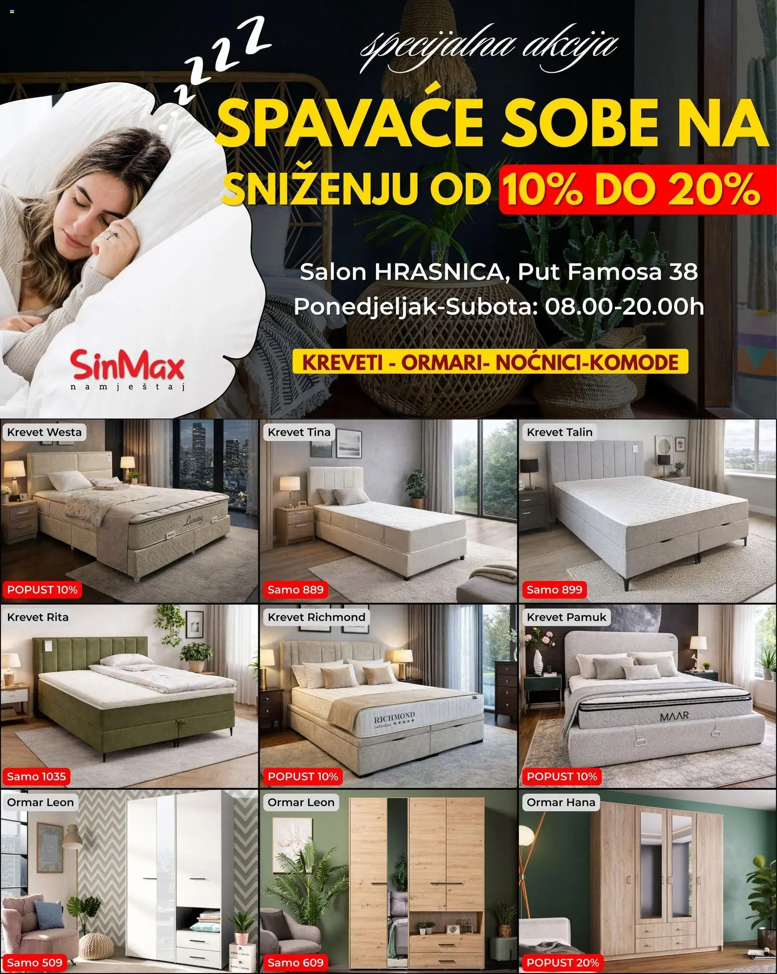Pregled letka Katalog trgovine SinMax vrijedi od 15.01.2026