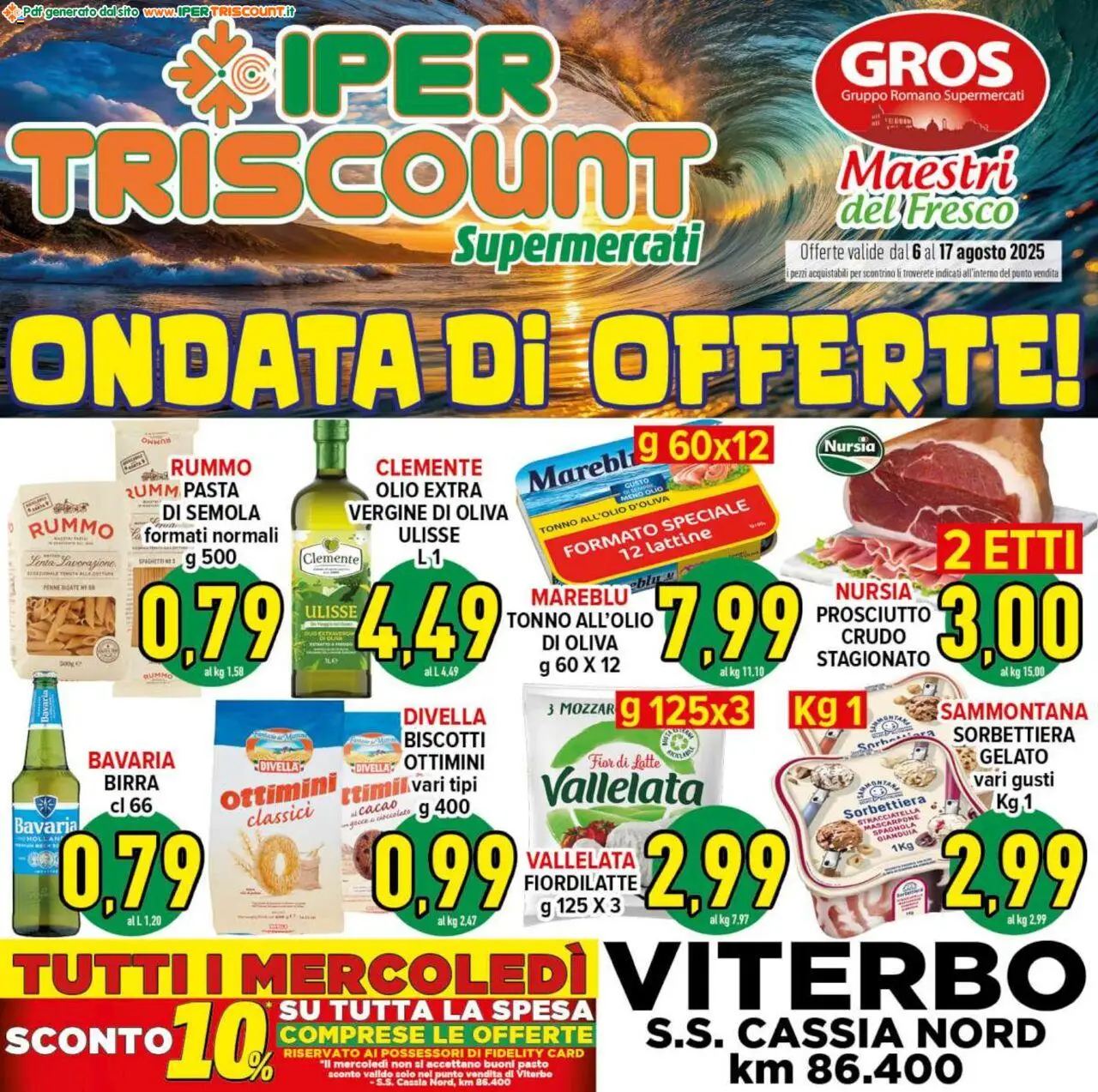 Volantino Ipertriscount valido da 06/08/2025 numero di pagina 1