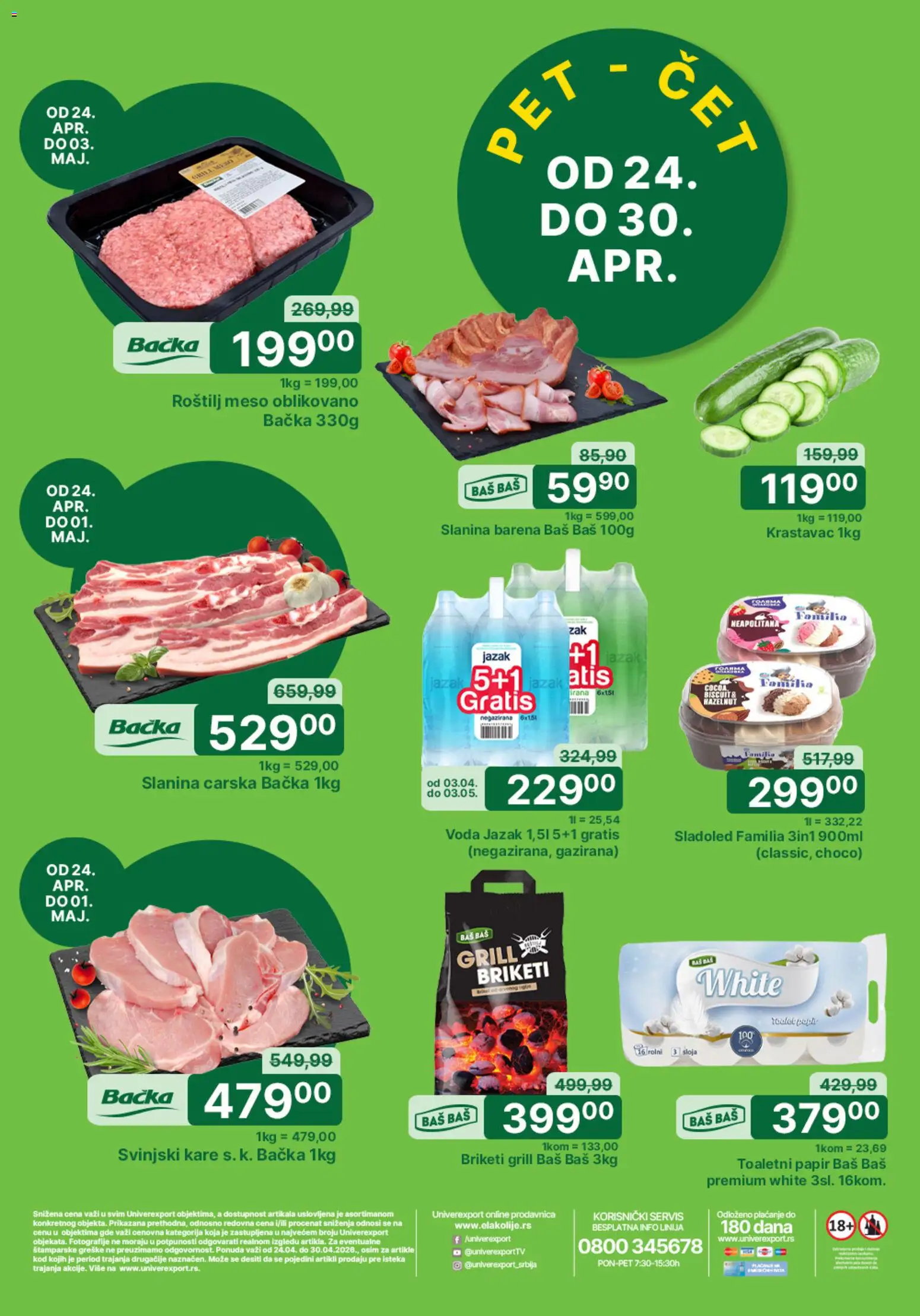 Pregled Univerexport kataloga - važi od 24.04.2026