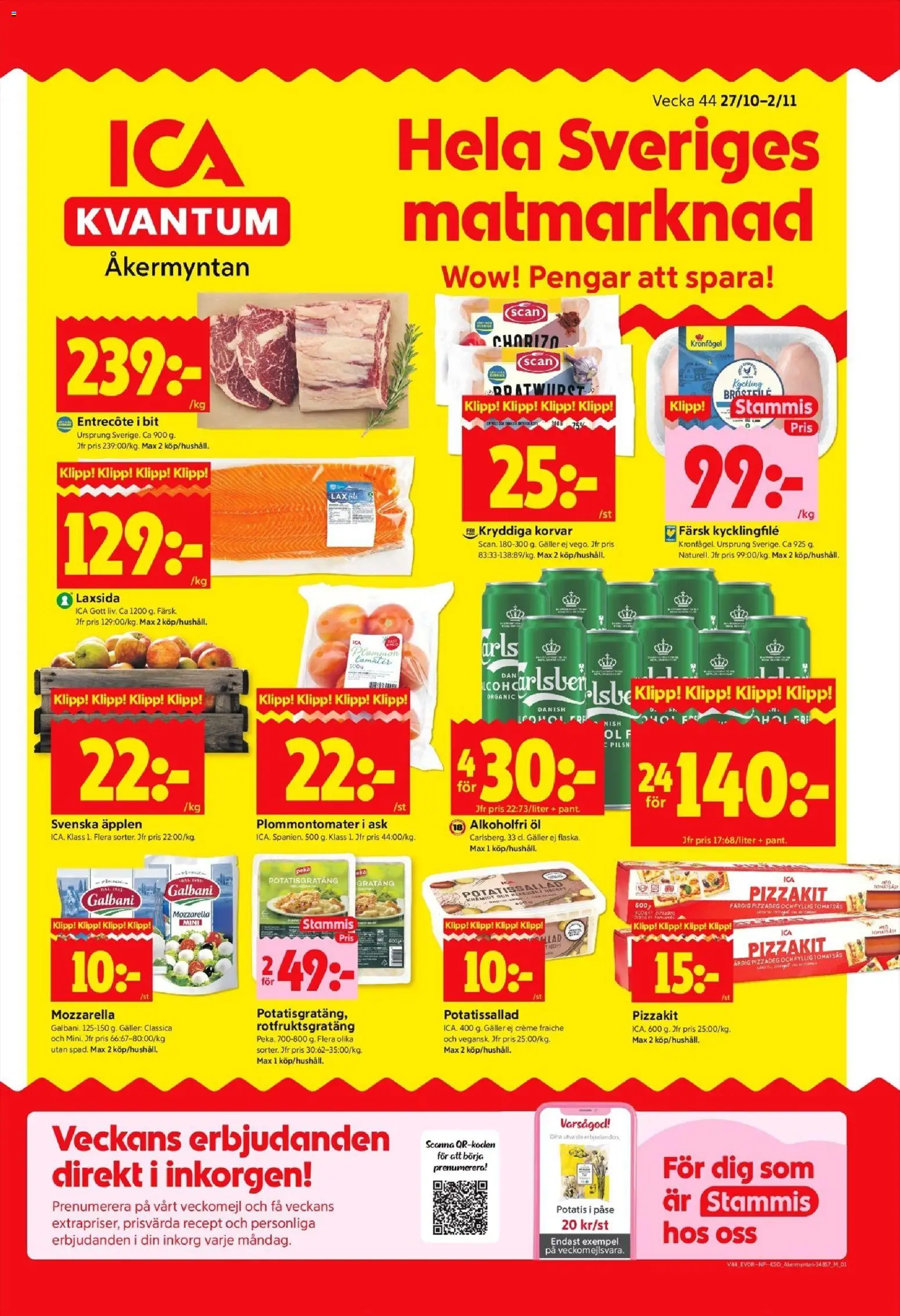 Hässelby är giltig 27/10 2025 > Veckans Erbjudanden gäller från 27/10/2025 till 02/11/2025 sidnummer 1