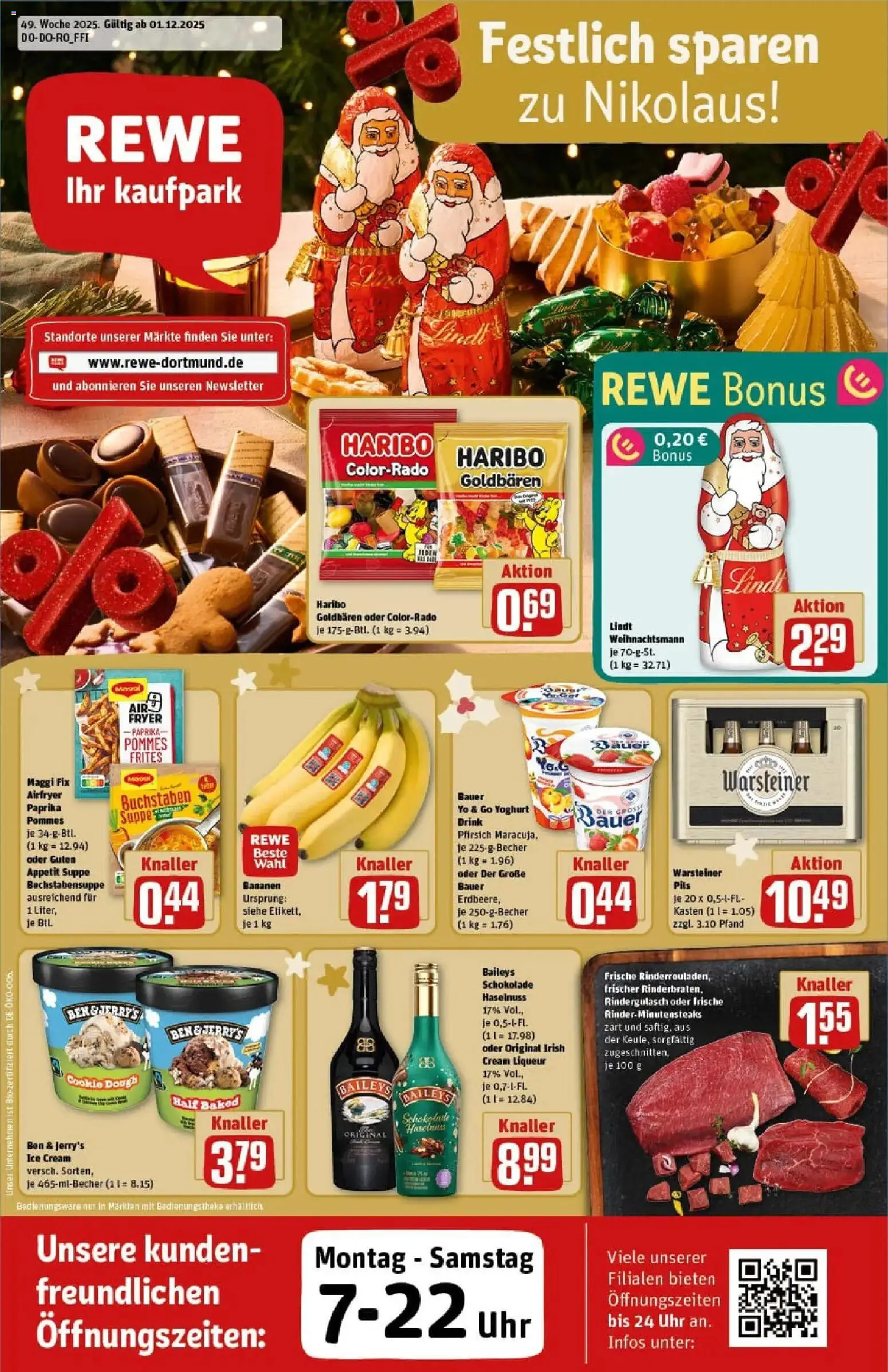 Vorschau von dem Prospekt des Geschäftes Rewe, gültig ab dem 01.12.2025