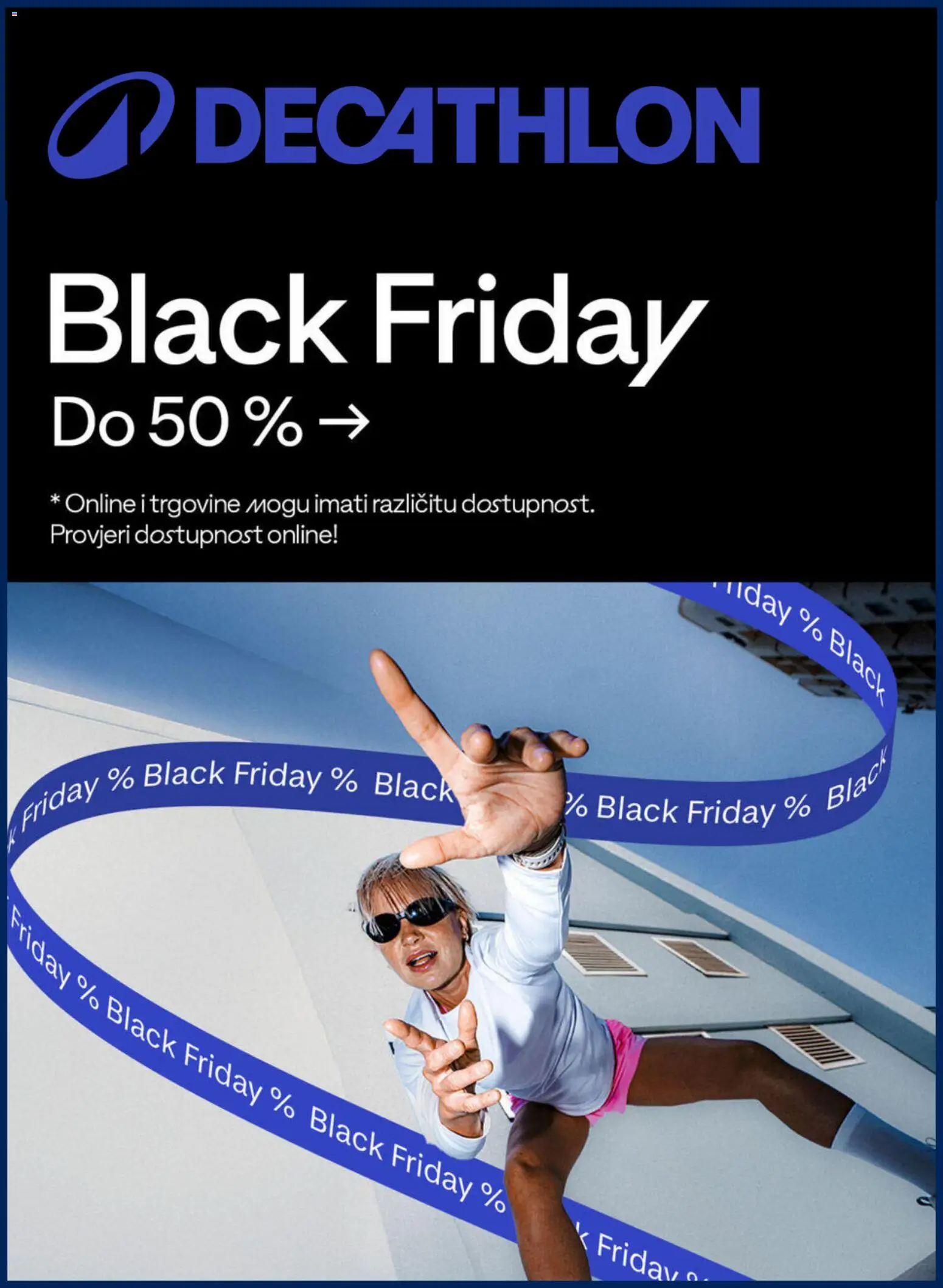 Pregled letka Black Friday trgovine Decathlon vrijedi od 27.11.2025