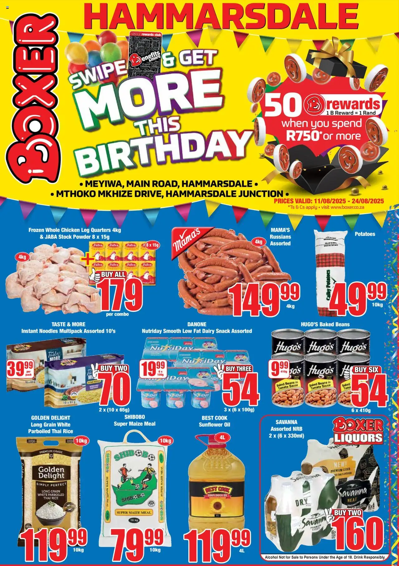 Boxer KwaZulu-Natal - Hammersdale Specials from 11/08 - 24/08/2025 > Promotions