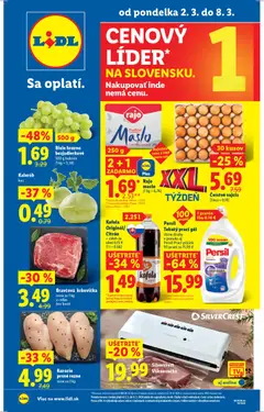 Náhľad Lidl letáku platného od 02.03.2026