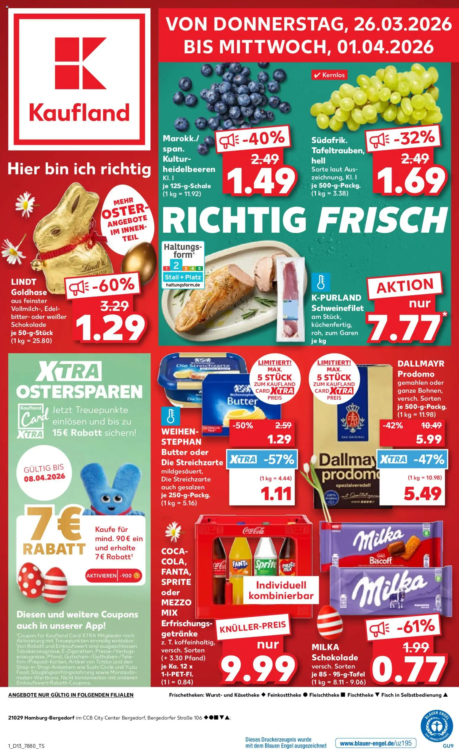 Vorschau von dem Prospekt des Geschäftes Kaufland, gültig ab dem 26.03.2026