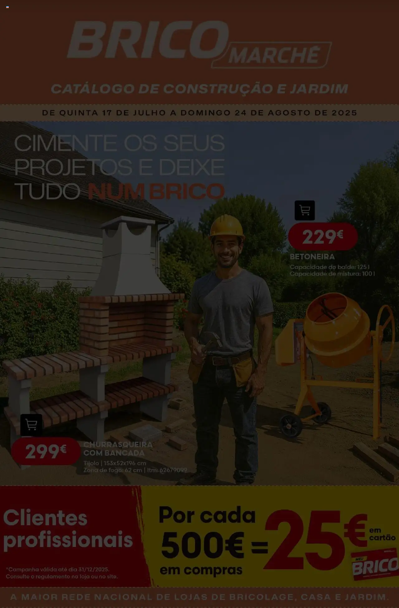 BricoMarché Folheto de 17/07/2025 - catálogo esta semana - página 1