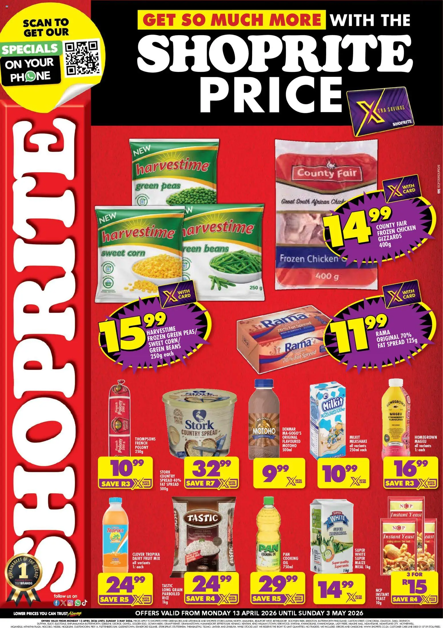 Preview of Shoprite flyer valid from 13/04/2026