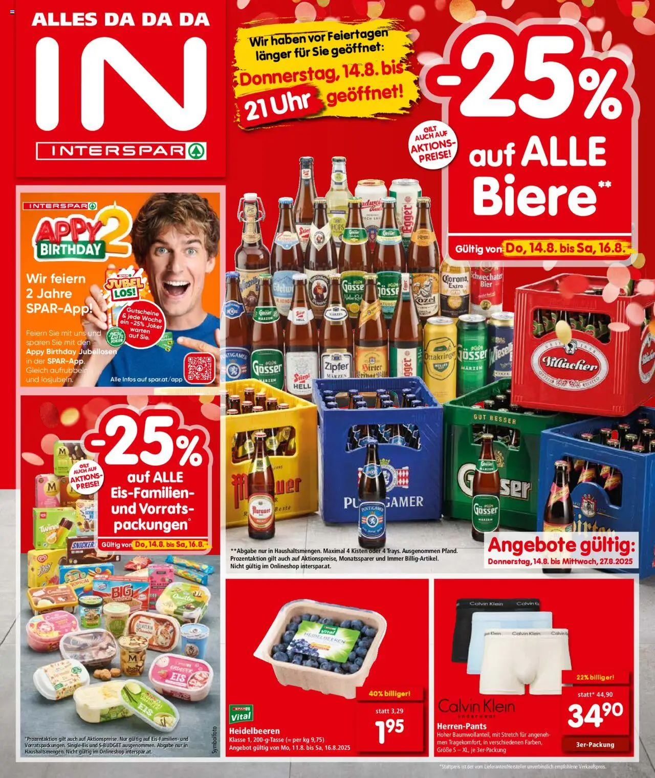  INTERSPAR Flugblatt 14.08.2025 - Angebote "Osttirol" - Seite 1