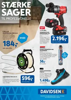 Eksempel på tilbudsavis Stærke Sager inkl.moms fra butik Davidsen gyldig fra 06/10/2025