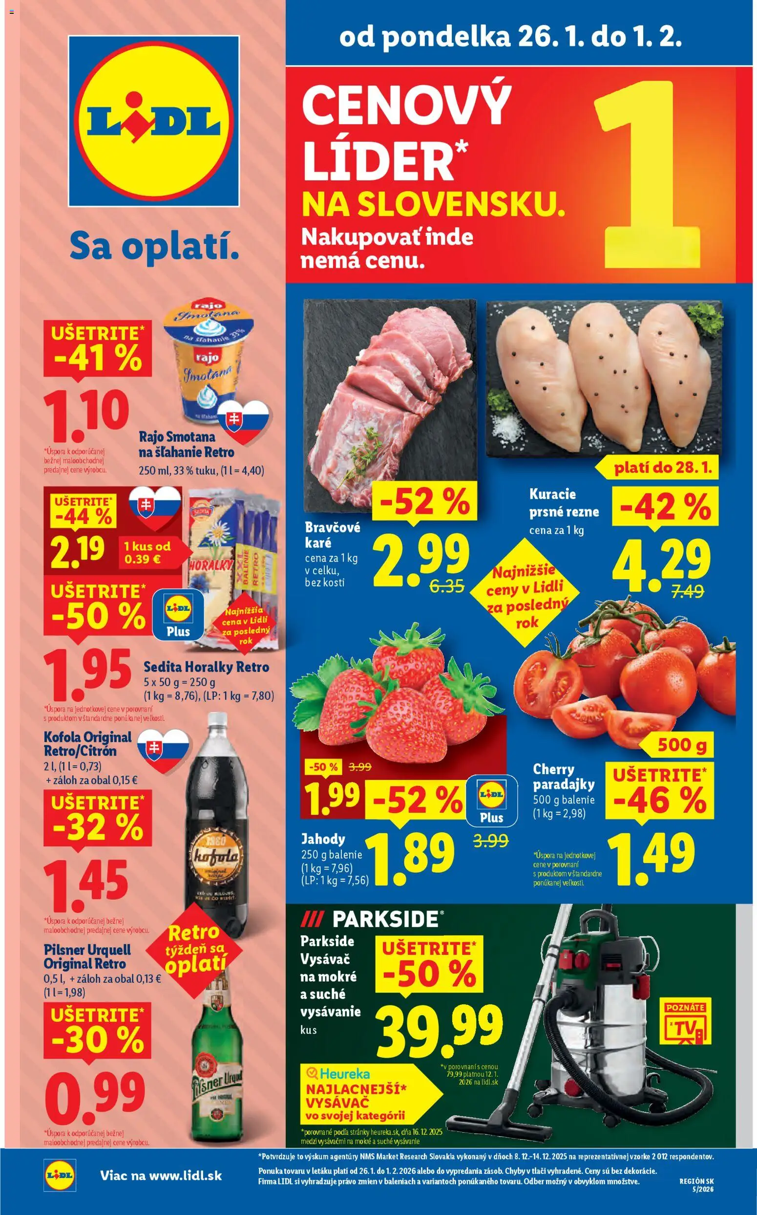 Náhľad Lidl letáku platného od 26.01.2026