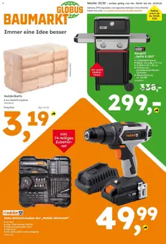 Vorschau von dem Prospekt des Geschäftes Globus Baumarkt, gültig ab dem 08.09.2025