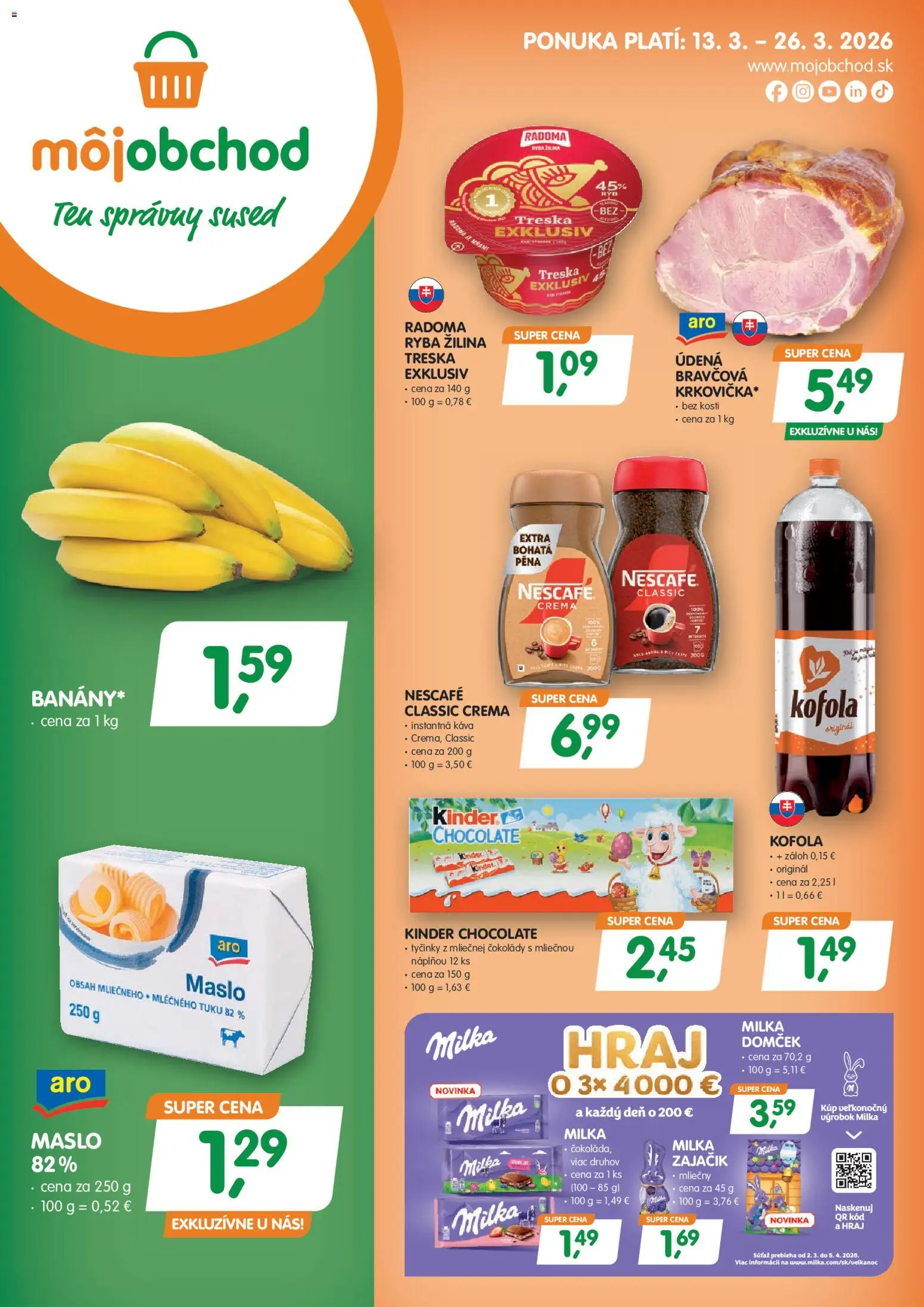 Náhľad Môj obchod letáku platného od 13.03.2026