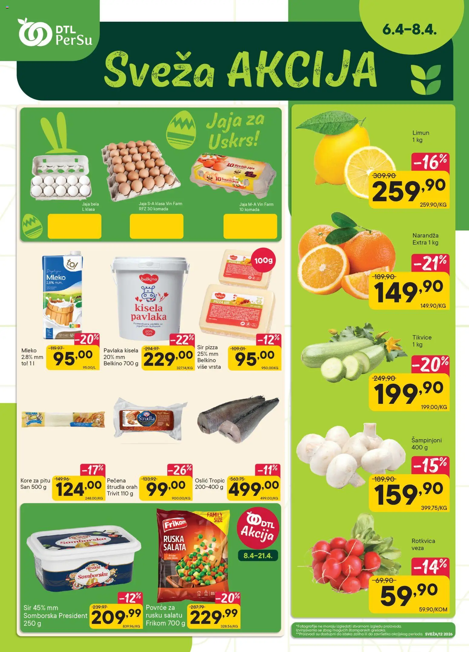 Pregled PerSu kataloga - važi od 06.04.2026