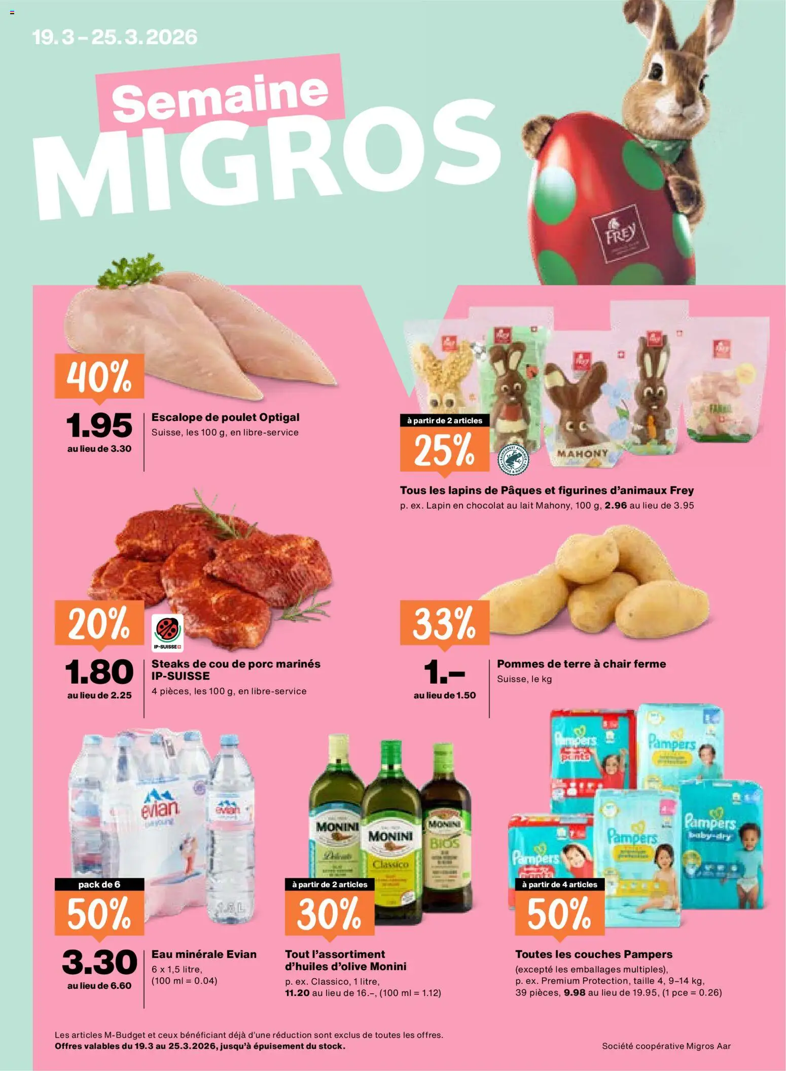 Vorschau des Merkblatts Migros aktionen FR vom Shop Migros gültig von 19.03.2026 bis 25.03.2026
