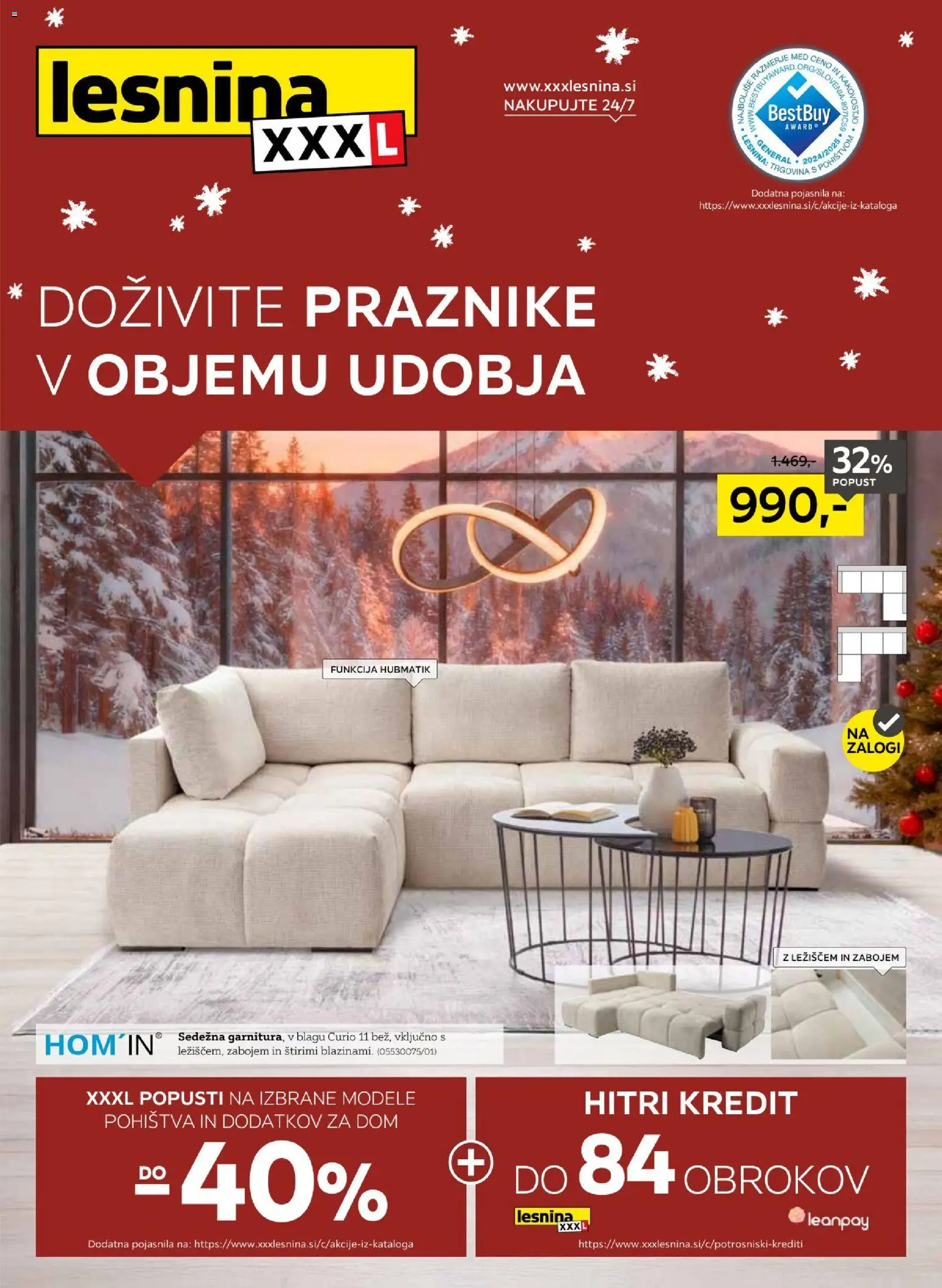 Predogled kataloga iz trgovine XXXL Lesnina veljaven od 01.12.2025