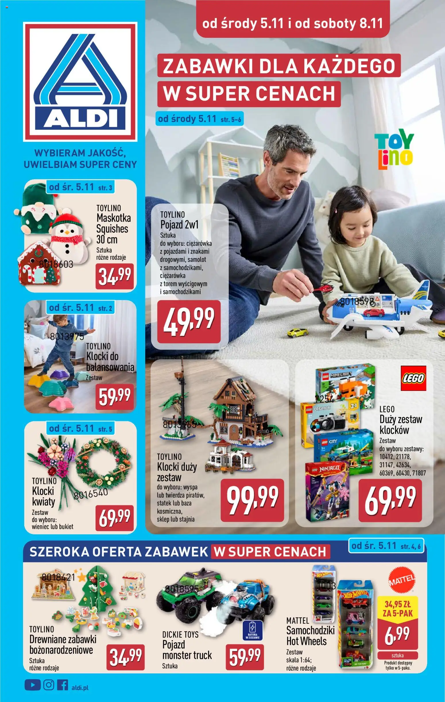 Aldi Hity od Środy i od Soboty od 05.11.2025 - Nowa Gazetka - Numer strony 1