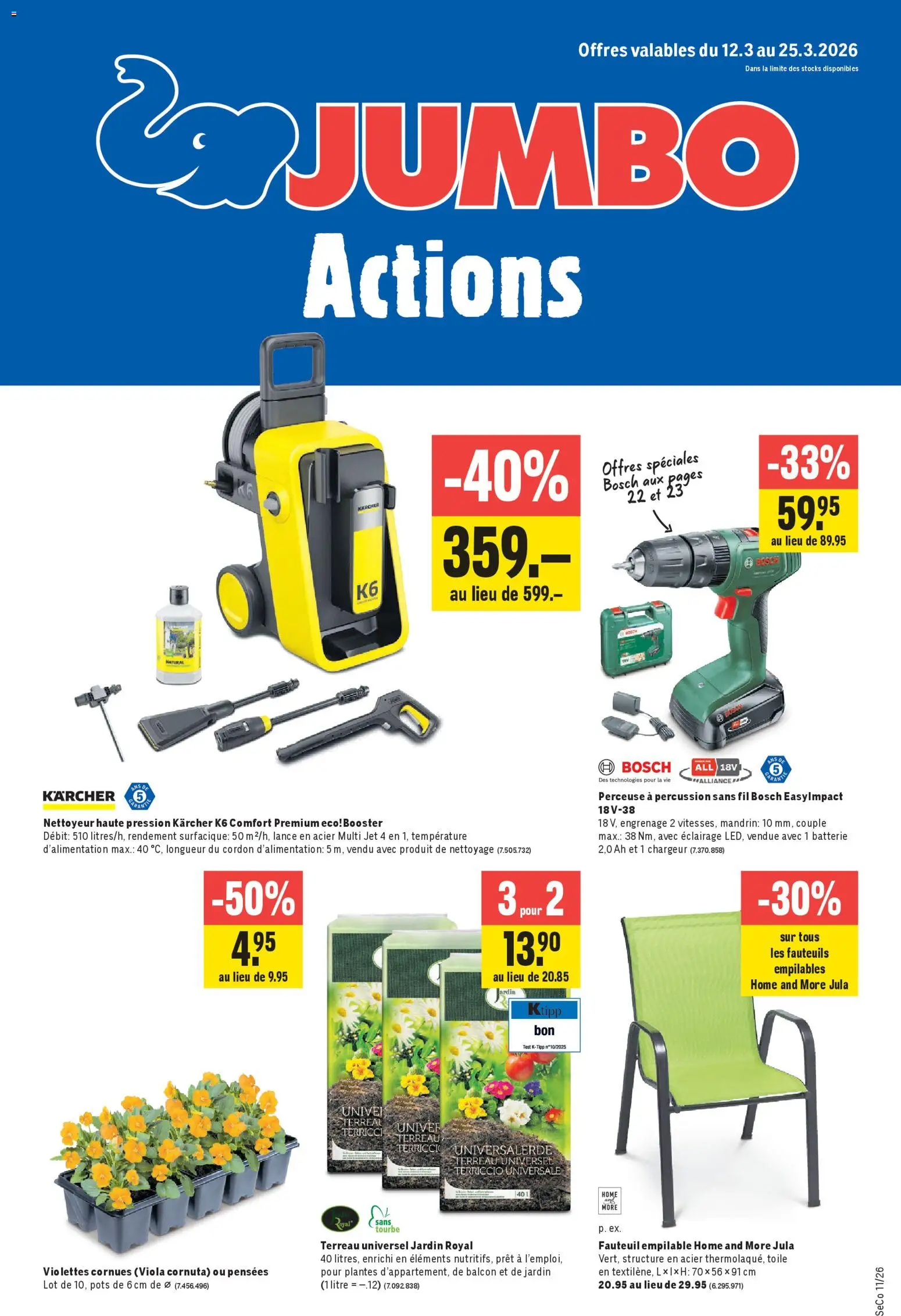 Vorschau des Merkblatts Jumbo aktionen FR vom Shop Jumbo gültig von 12.03.2026 bis 25.03.2026