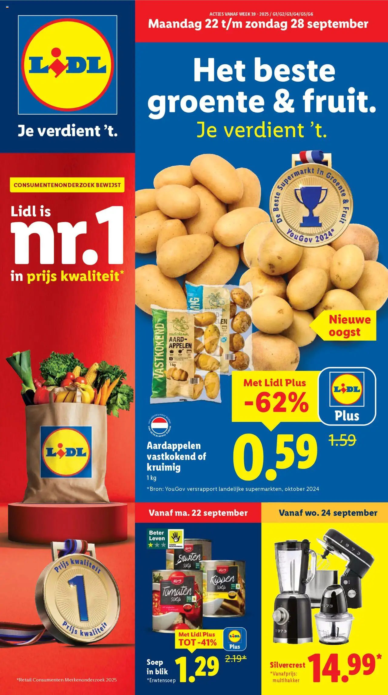 Lidl shop Folder week 39 geldig vanaf 22-09-2025 - Paginanummer 1