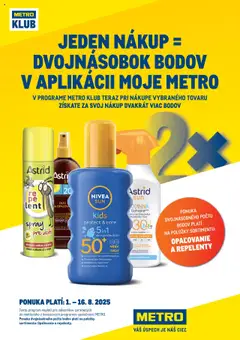 Náhľad Metro letáku platného od 01.08.2025