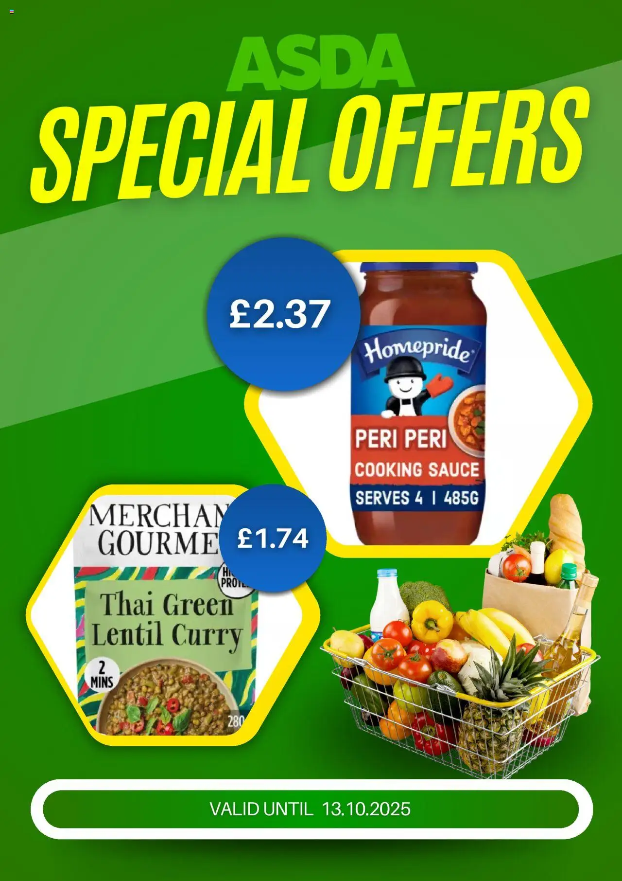 Asda shop Weekly offers valid from 07/10/2025 - Page number 1 - Sauce