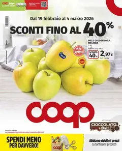 Anteprima dell'opuscolo Volantino Bergamo dal negozio COOP valido da 19/02/2026
