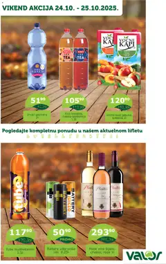Pregled Valor kataloga - važi od 24.10.2025