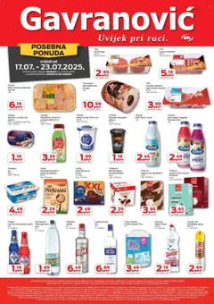 Pregled letka Katalog trgovine Gavranović vrijedi od 17.07.2025