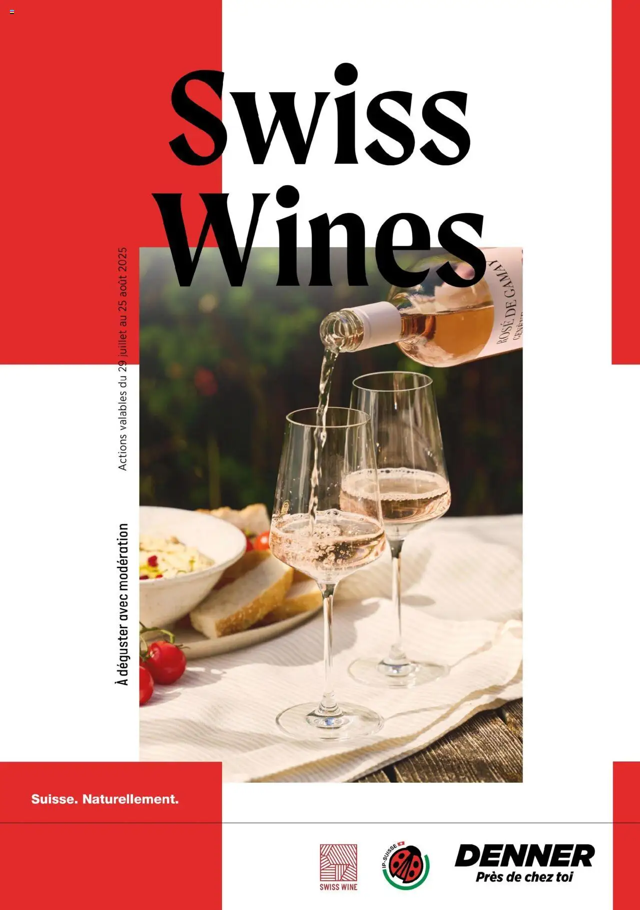 Denner Aktionen Swiss Wines FR ab 29.07.2025 - Seitennummer 1