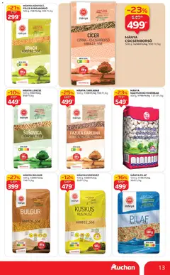 Auchan - Akciós újság Auchan megtekintése, amely érvényes 2025.11.06.-től | Oldal: 13