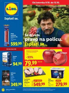 Pregled Lidl kataloga - važi od 09.10.2025