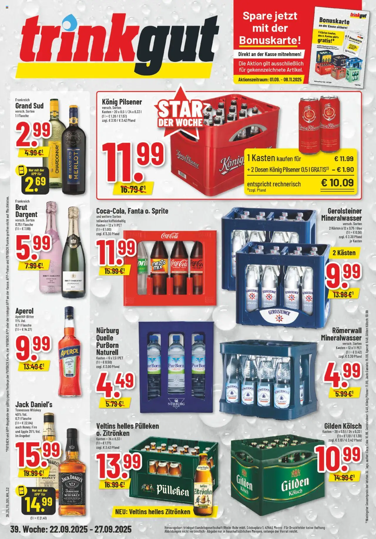 Trinkgut Prospekt ab 22.09.2025 > Angebote ab Montag