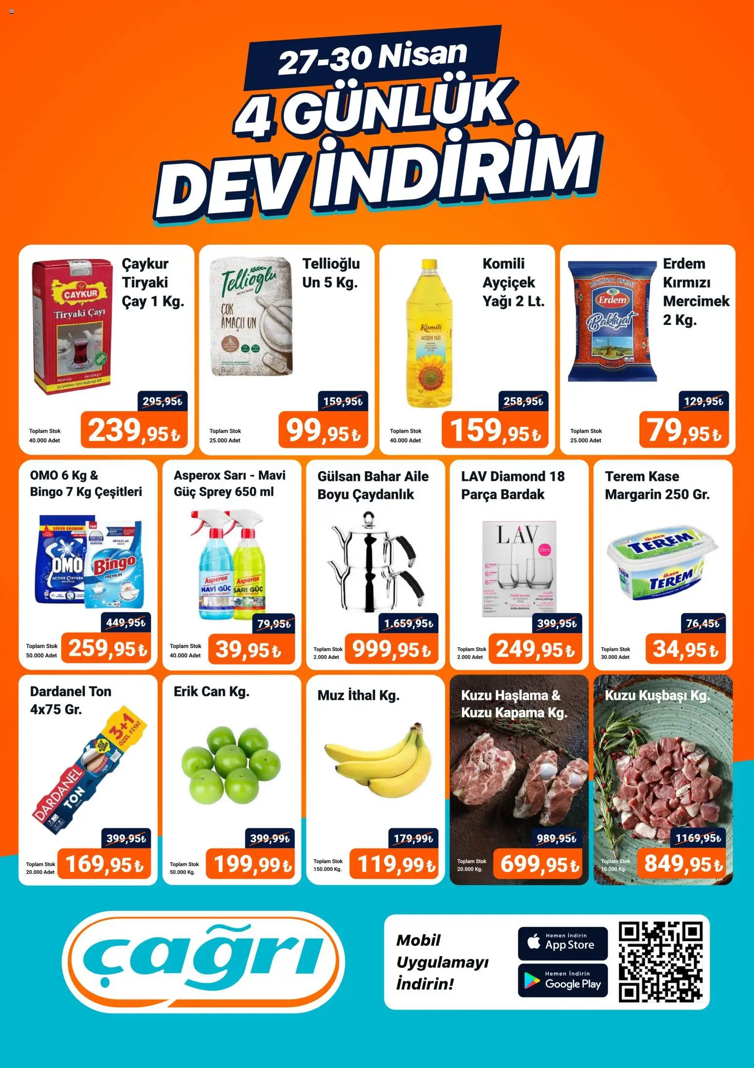 Çağrı Market Çağrı Market - 4 Günlük Dev İndirim 27.04.2026 - Broşürünün önizlemesi