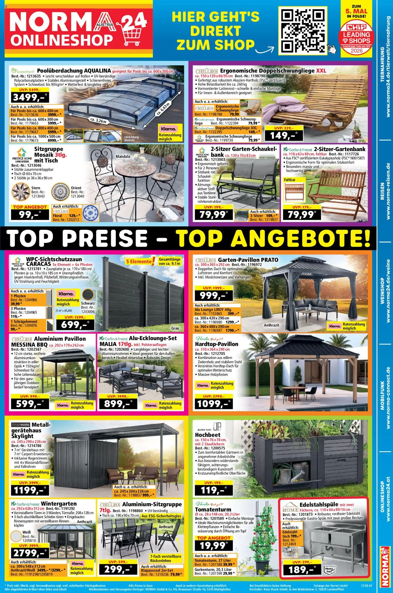 Vorschau der Angebote: Norma Norma Online shop gültig ab 20.04.2026 - Tisch