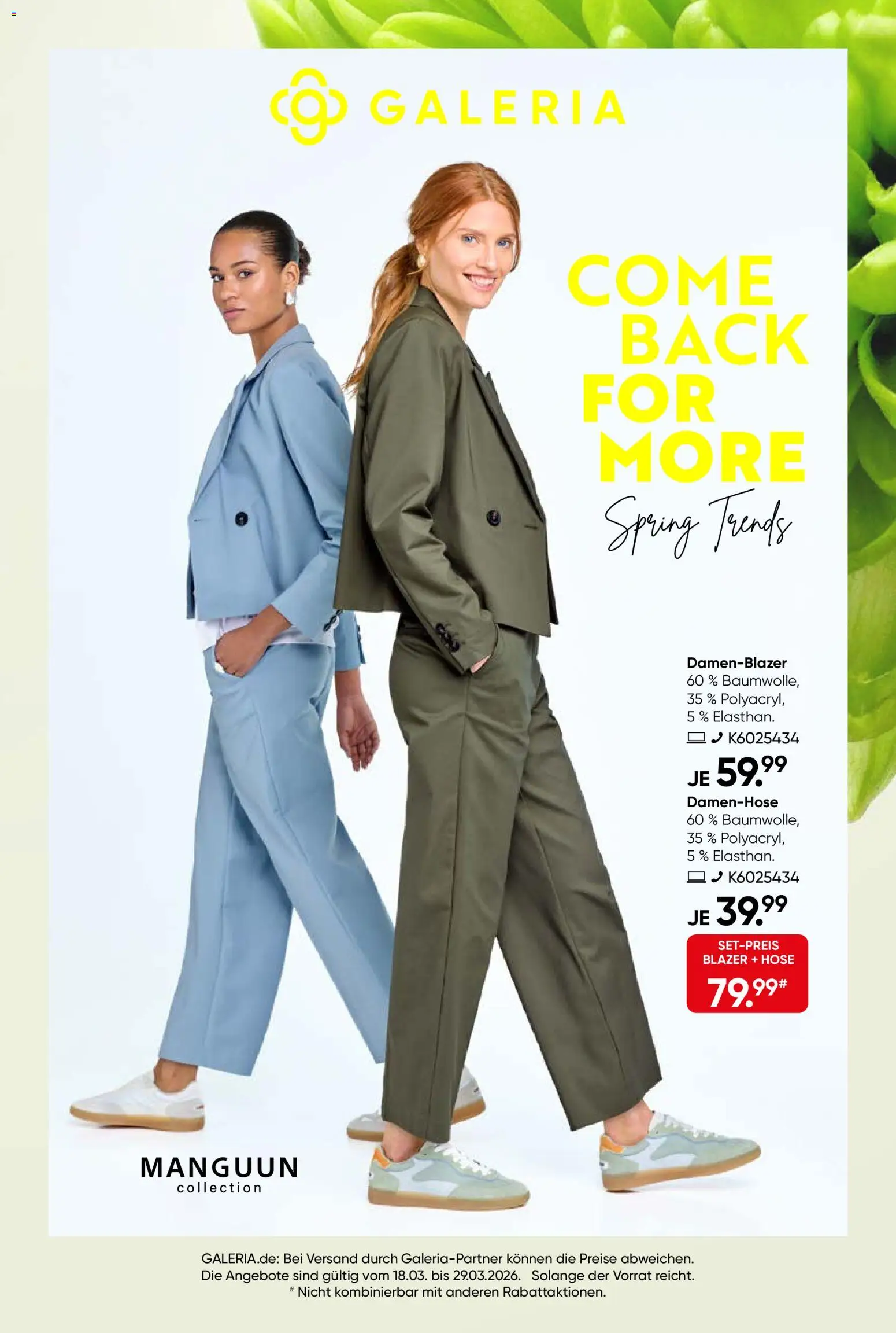 Vorschau von dem Prospekt des Geschäftes Galeria Karstadt Kaufhof, gültig ab dem 18.03.2026