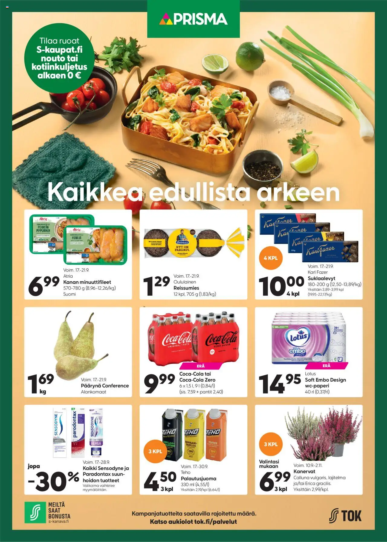 Prisma-kaupan Tarjoukset - Kaikkea edullista arkeen voimassa 17/09/2025 - Sivulla 1