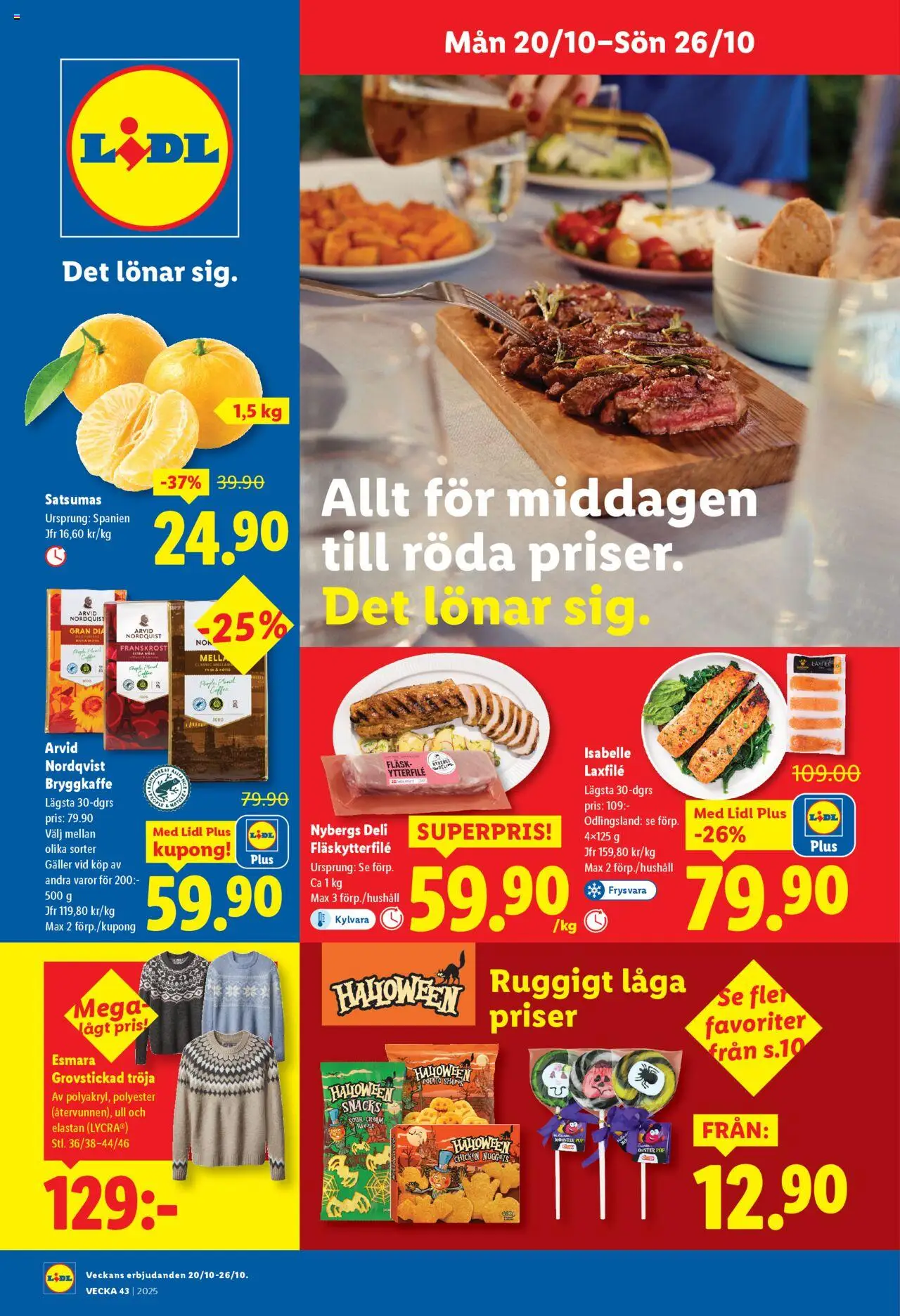 Förhandsgranska reklamblad Aktuella reklamblad Lidl från butik Lidl gäller från 20/10/2025
