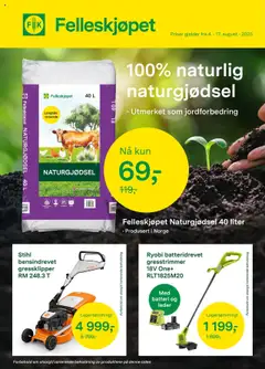 Forhåndsvis Kundeavis fra butikk Felleskjøpet gyldig fra 04/08/2025