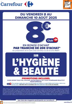 Prévisualisation de Opération bon d'achat du magasin Carrefour formulaire valide 08/08/2025