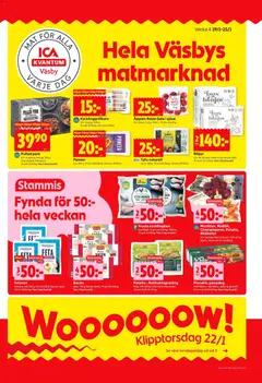Förhandsgranska reklamblad Upplands Väsby från butik ICA Kvantum gäller från 19/01/2026
