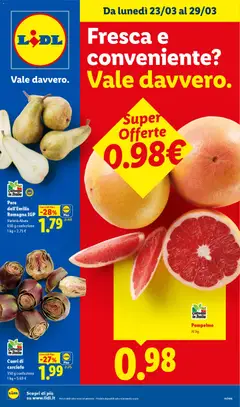 Anteprima dell'opuscolo Lidl volantino Fresca e conveniente dal negozio Lidl valido da 23/03/2026