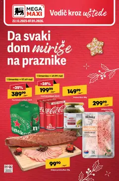 Pregled Mega Maxi kataloga - važi od 22.12.2025