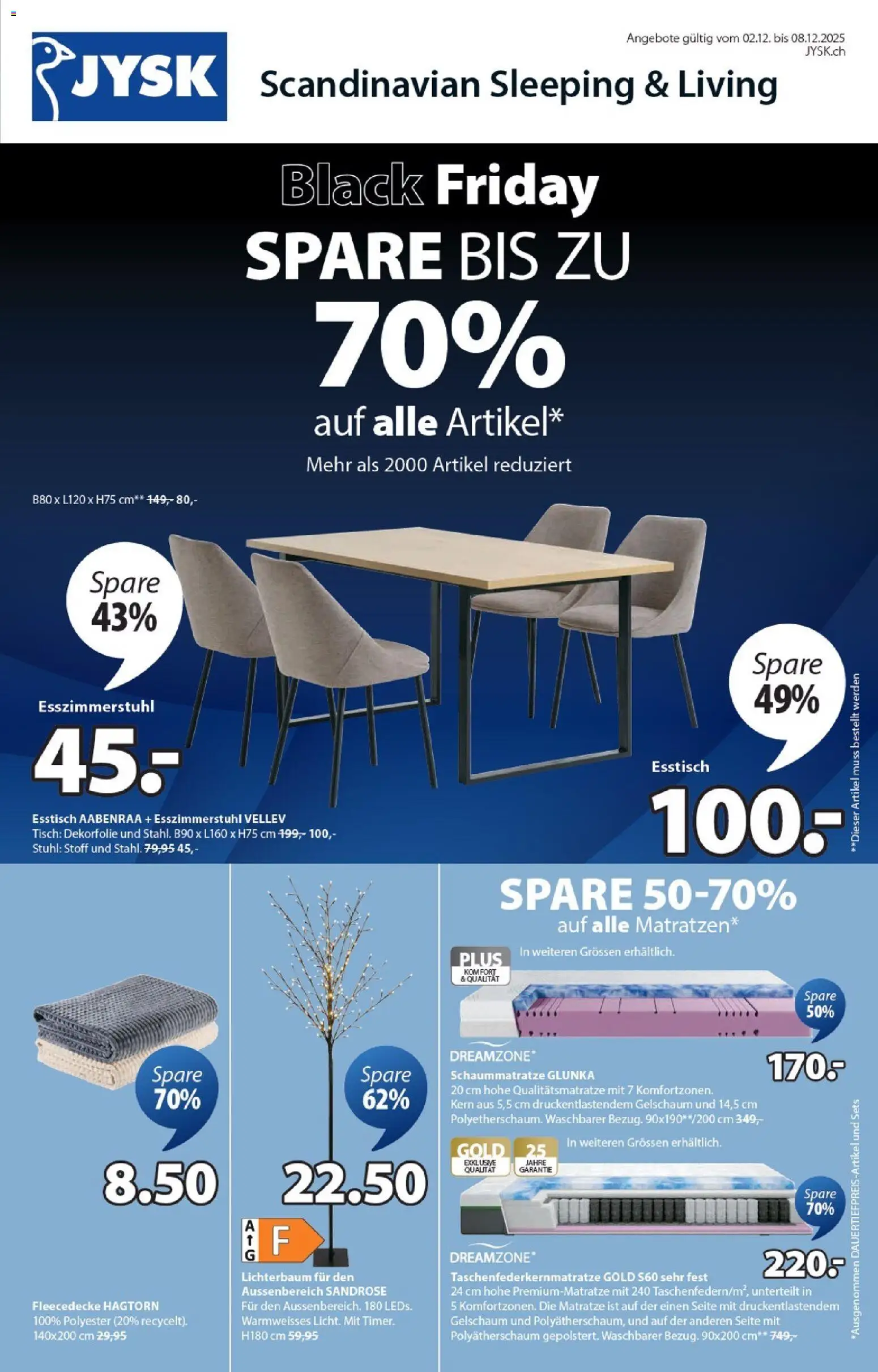 Vorschau des Merkblatts Aktionen vom Shop JYSK gültig von 02.12.2025 bis 08.12.2025