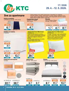 Pregled letka KTC Katalog tehnike i posuđa trgovine KTC vrijedi od 29.04.2026