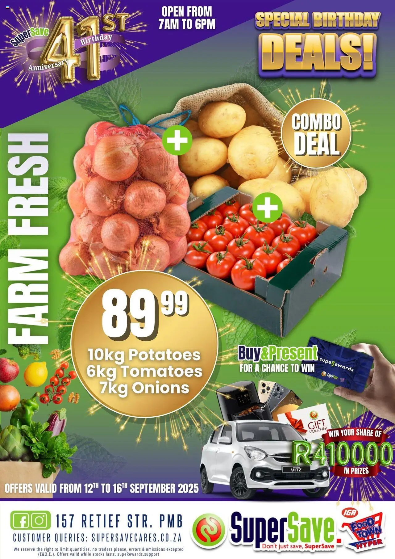 Super Save Produce Specials from 12/09 - 16/09/2025 > Promotions