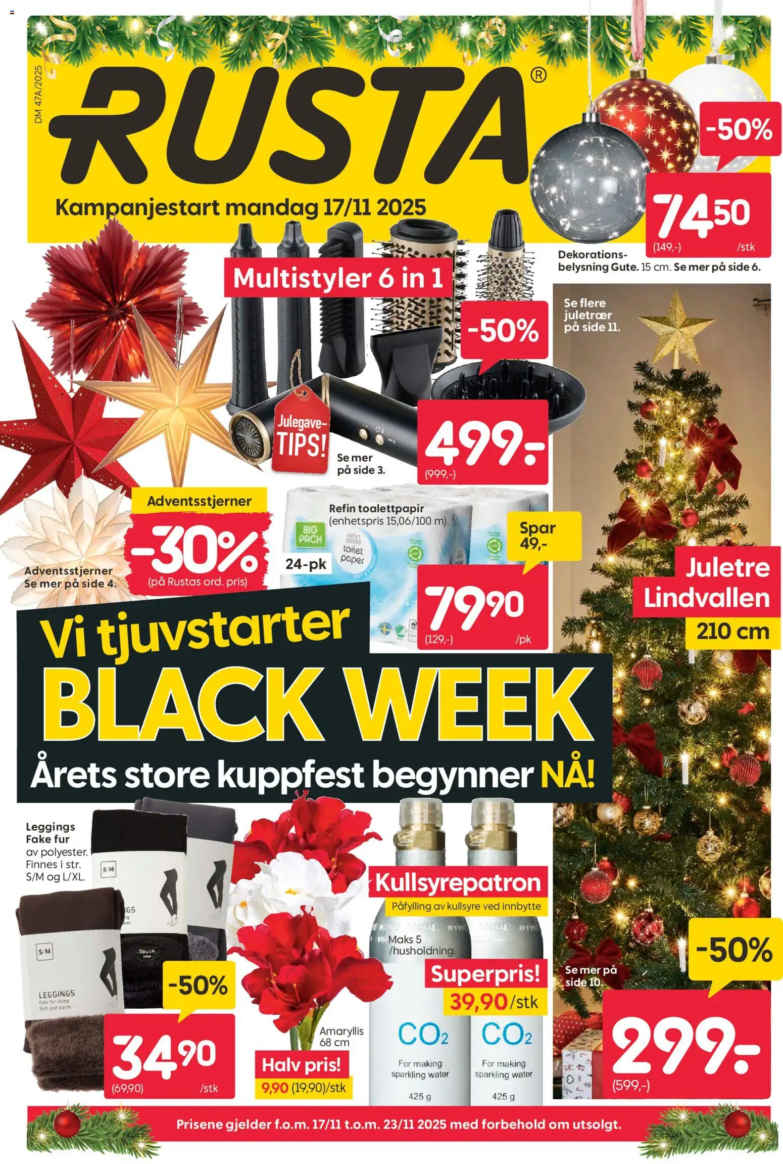 Forhåndsvis Black Friday fra butikk Rusta gyldig fra 17/11/2025