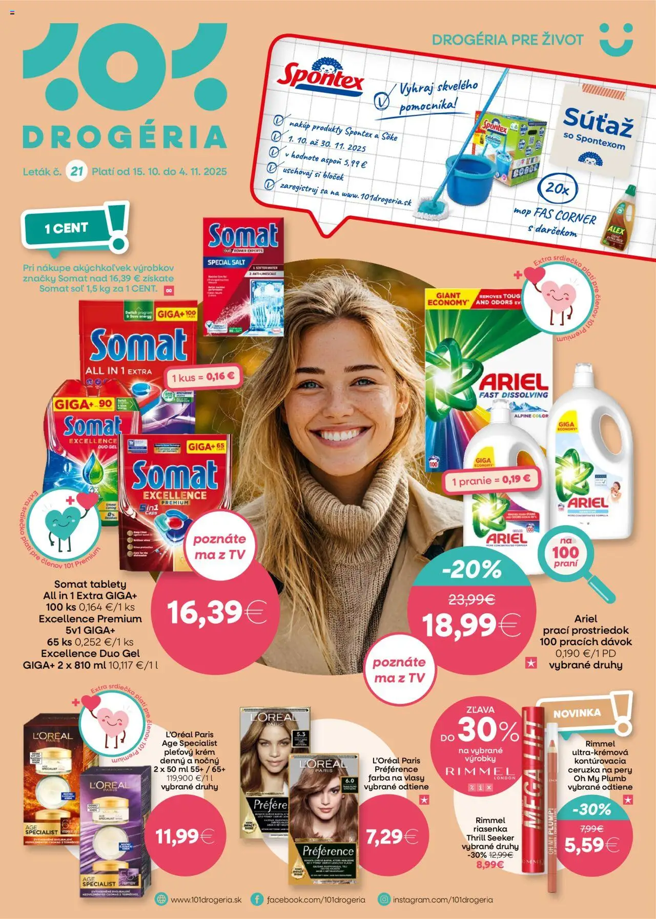 101 drogerie Leták (15.10. - 04.11.2025) - Akčná ponuka