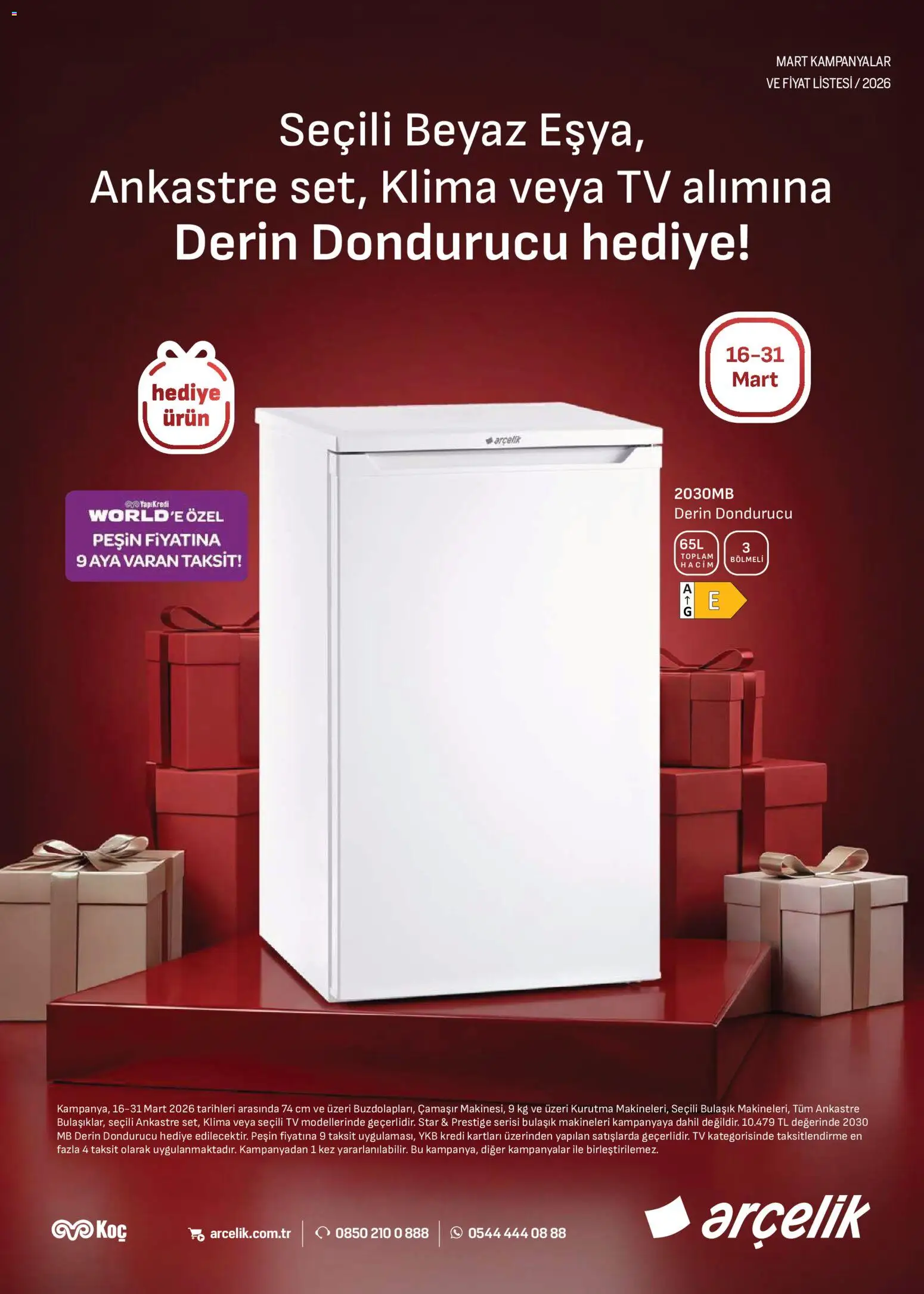 Arçelik Arçelik Katalog 16.03.2026 - Broşürünün önizlemesi