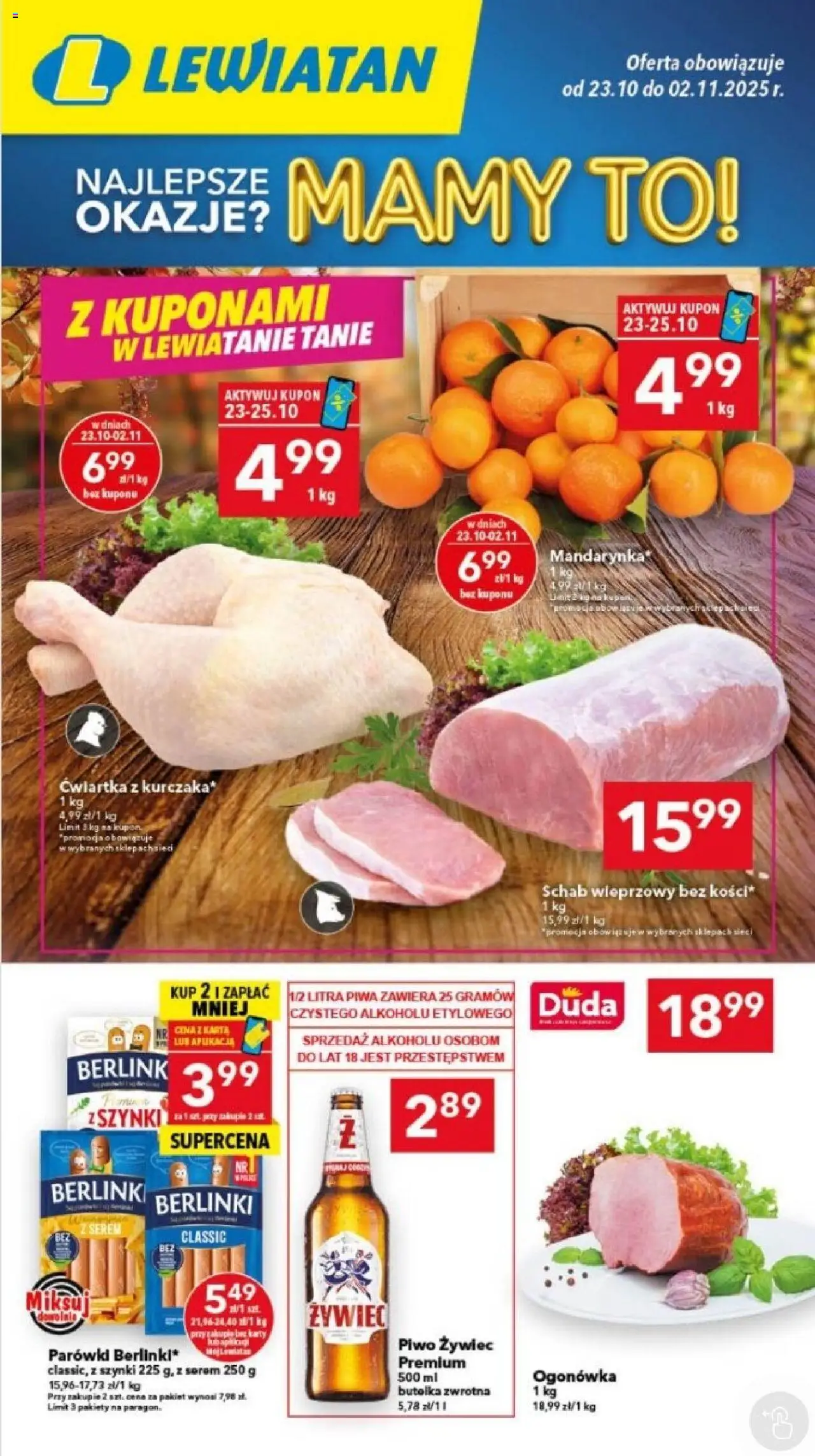 Lewiatan gazetka od 23.10.2025 - Promocje "Bydgoszcz" - Numer strony 1