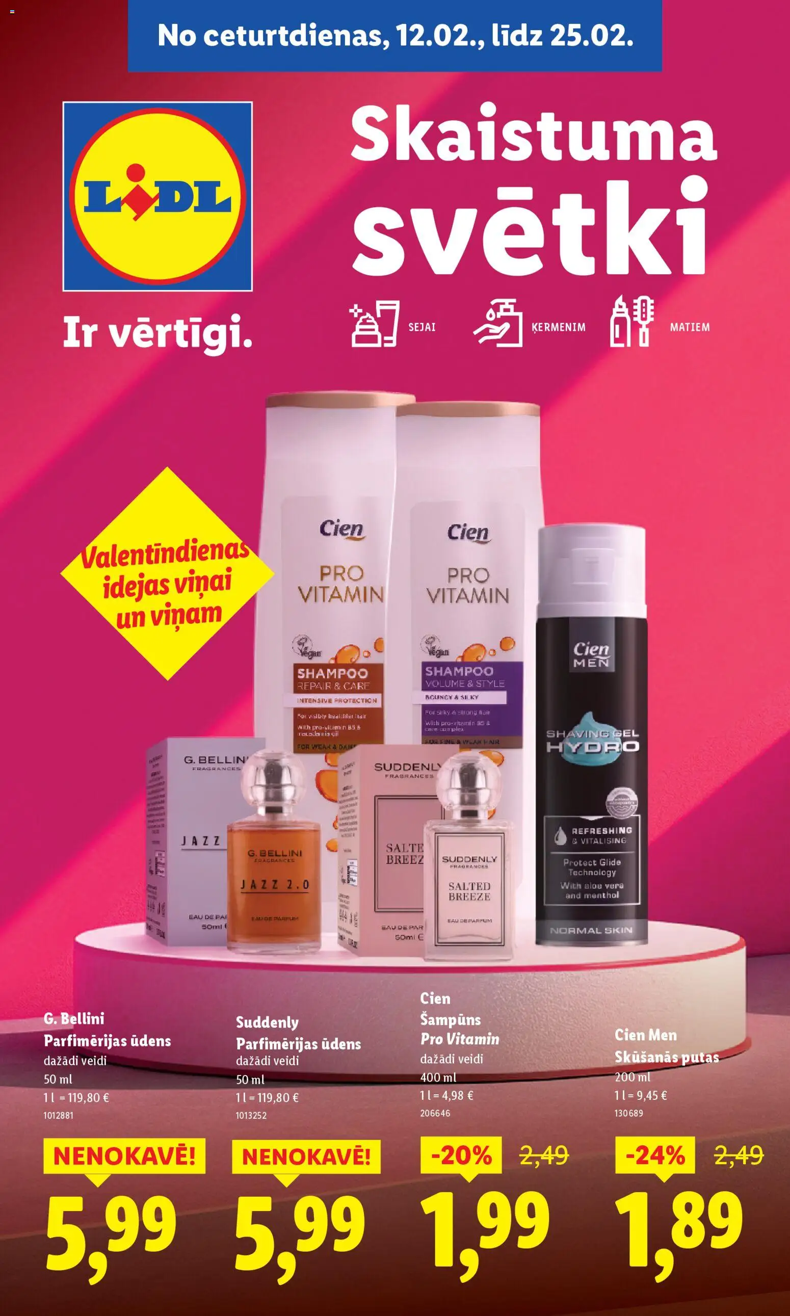 Skatīt Lidl akciju bukletu, derīgs no 12.02.2026.